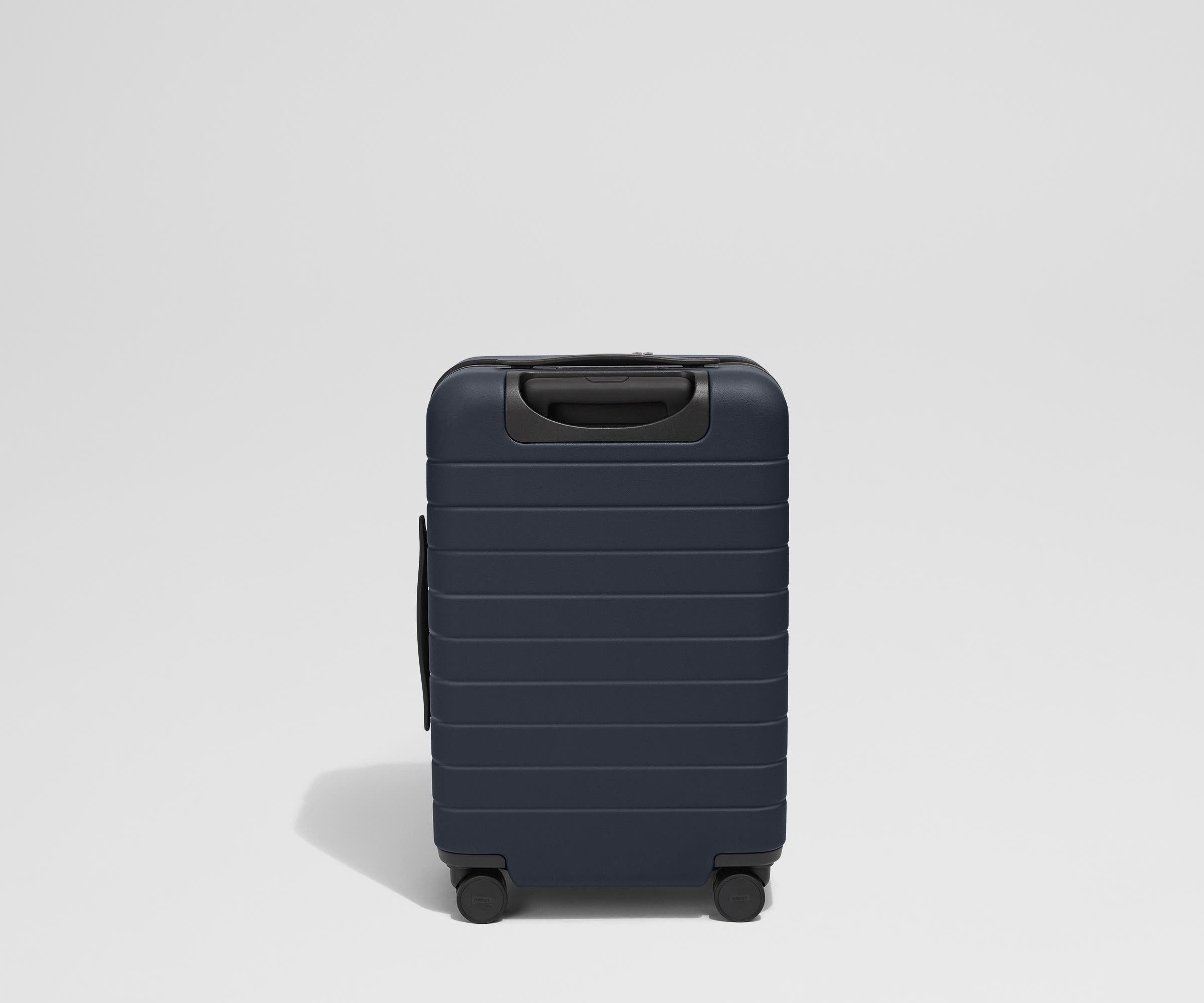 Premium Navy Blue Executive Carry-On Luggage - Lightweight & Durable Business Travel Suitcase for Airplane Cabin Use