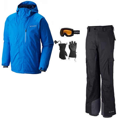 Columbia Men's Waterproof Winter Jacket & Insulated Pants Set - Lightweight Outdoor Skiing & Snowboarding Gear for Cold Weather Adventures