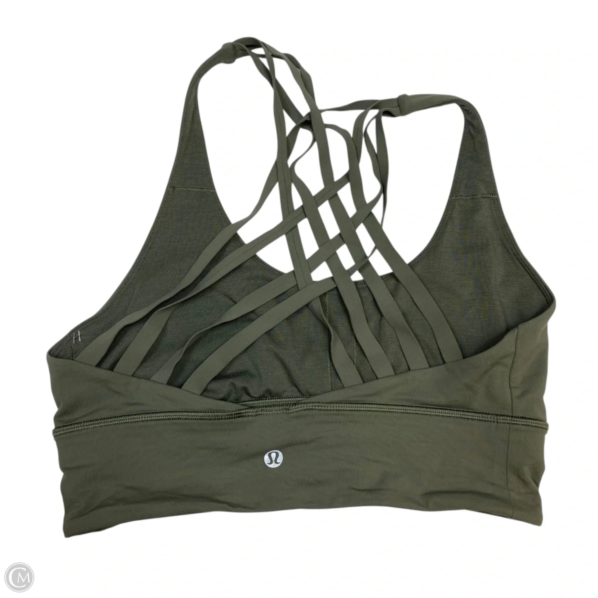 Lululemon Green Medium Athletic Sports Bra for Women - High Support Workout, Yoga, Running & Gym Fitness Apparel