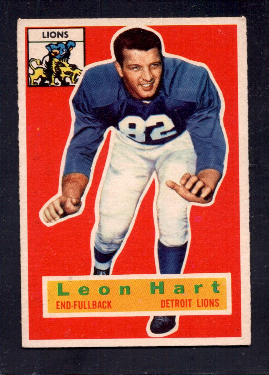 1956 Topps #104 Leon Hart Detroit Lions Vintage Football Card - Perfect for Collectors, Sports Memorabilia Displays & NFL History Enthusiasts