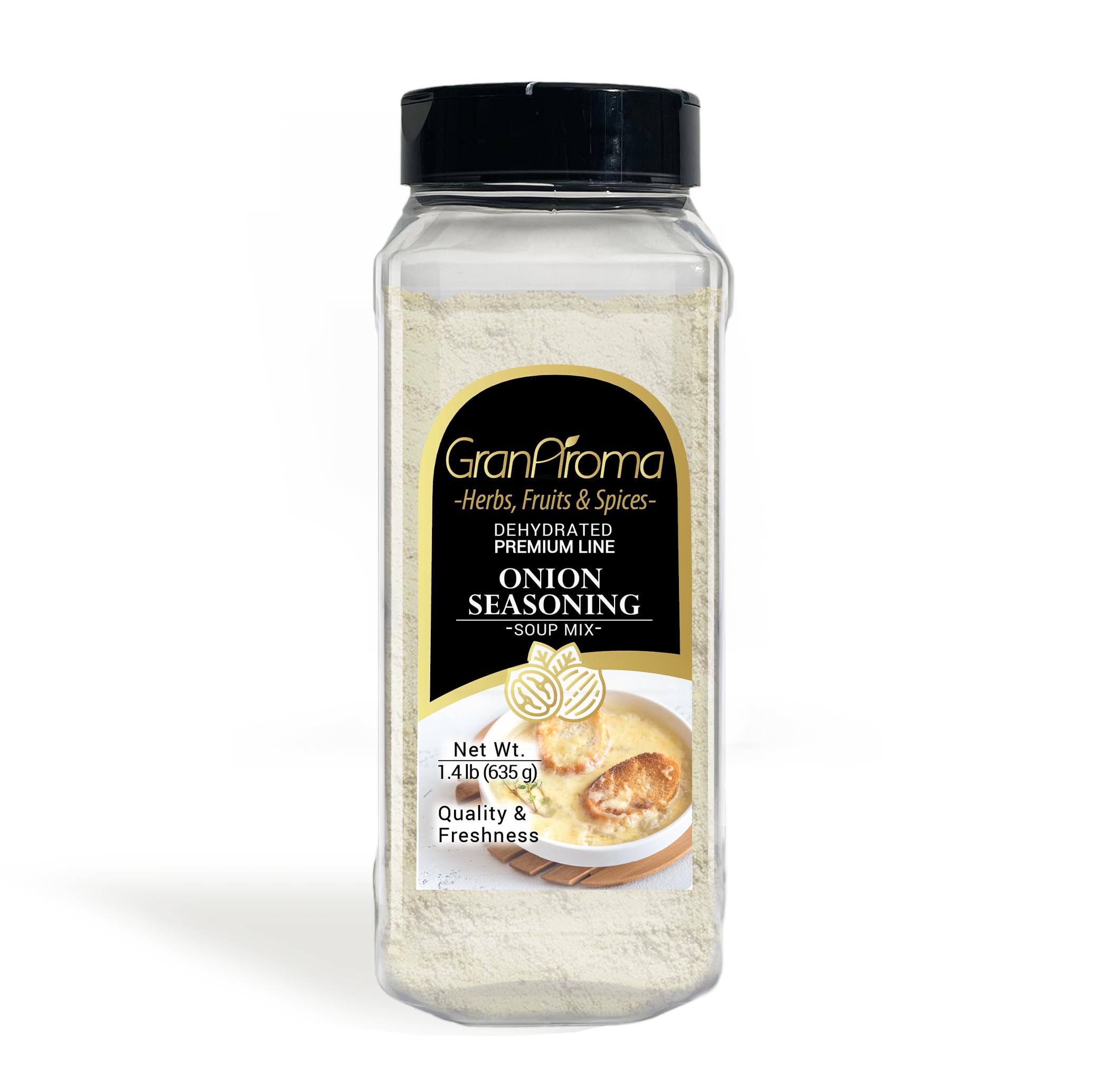 GranAroma Onion Seasoning & Soup Mix - Gourmet Culinary Blend for Soups, Dips & Cooking (22.4oz) - Perfect for Homemade Soups, Salad Dressings & Flavor Enhancer