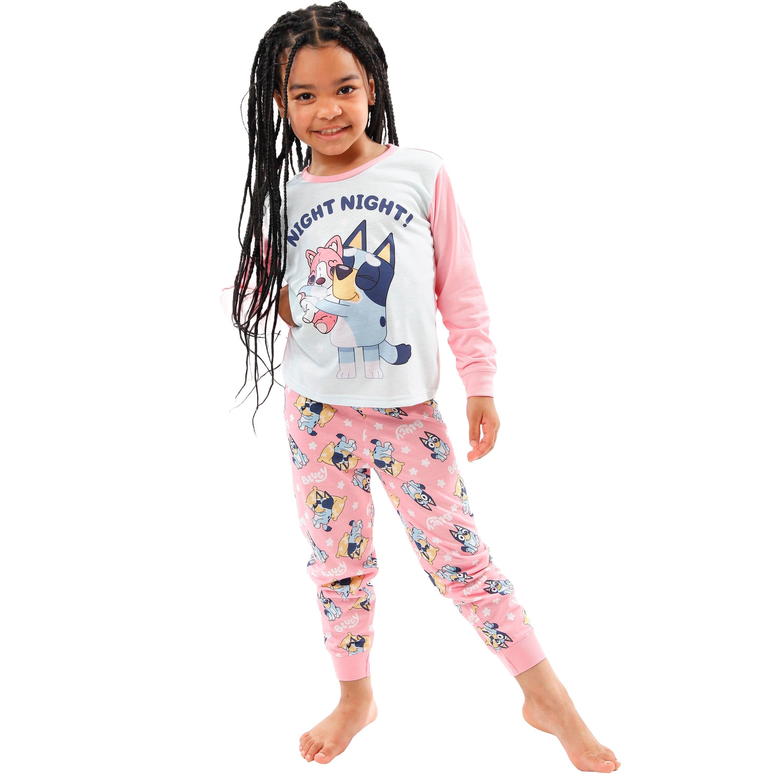 Bluey Pajamas for Girls - Soft Long Sleeve Kids Pajama Set with Fun Bluey Print | Perfect for Bedtime, Sleepovers & Cozy Family Nights