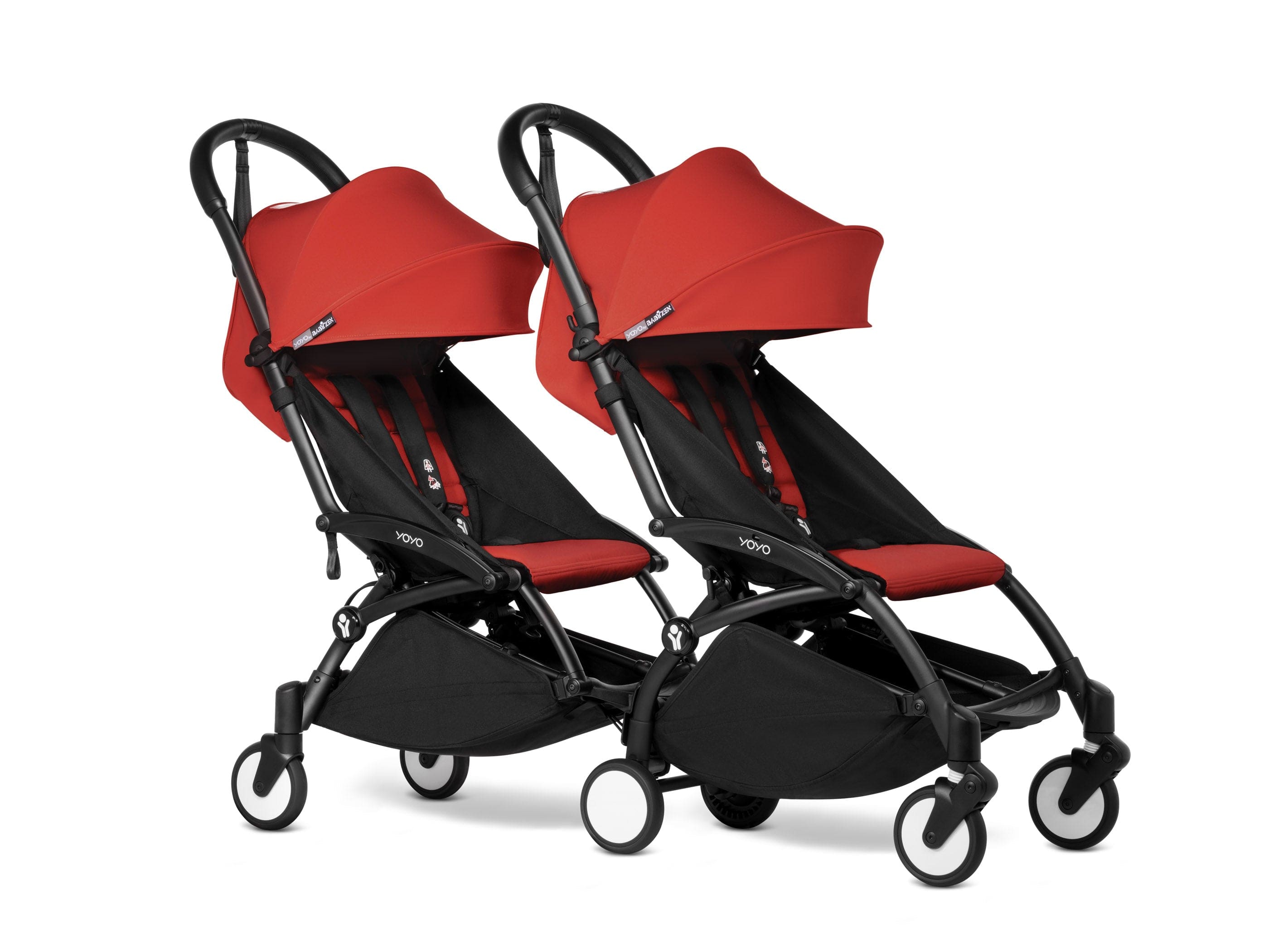 Stokke YOYO 3 Double Stroller for Twins & Siblings (6+ Months) - Lightweight Compact Foldable Travel Stroller for Airports, Shopping & City Walks