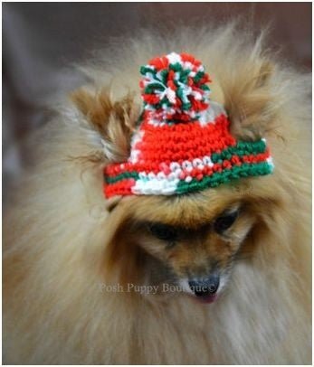 Crochet Striped Beanie Hat for Women & Men - Soft Winter Knit Beanie with Christmas Spirit - Perfect for Holiday Gifts, Winter Outdoor Activities & Cozy Fashion