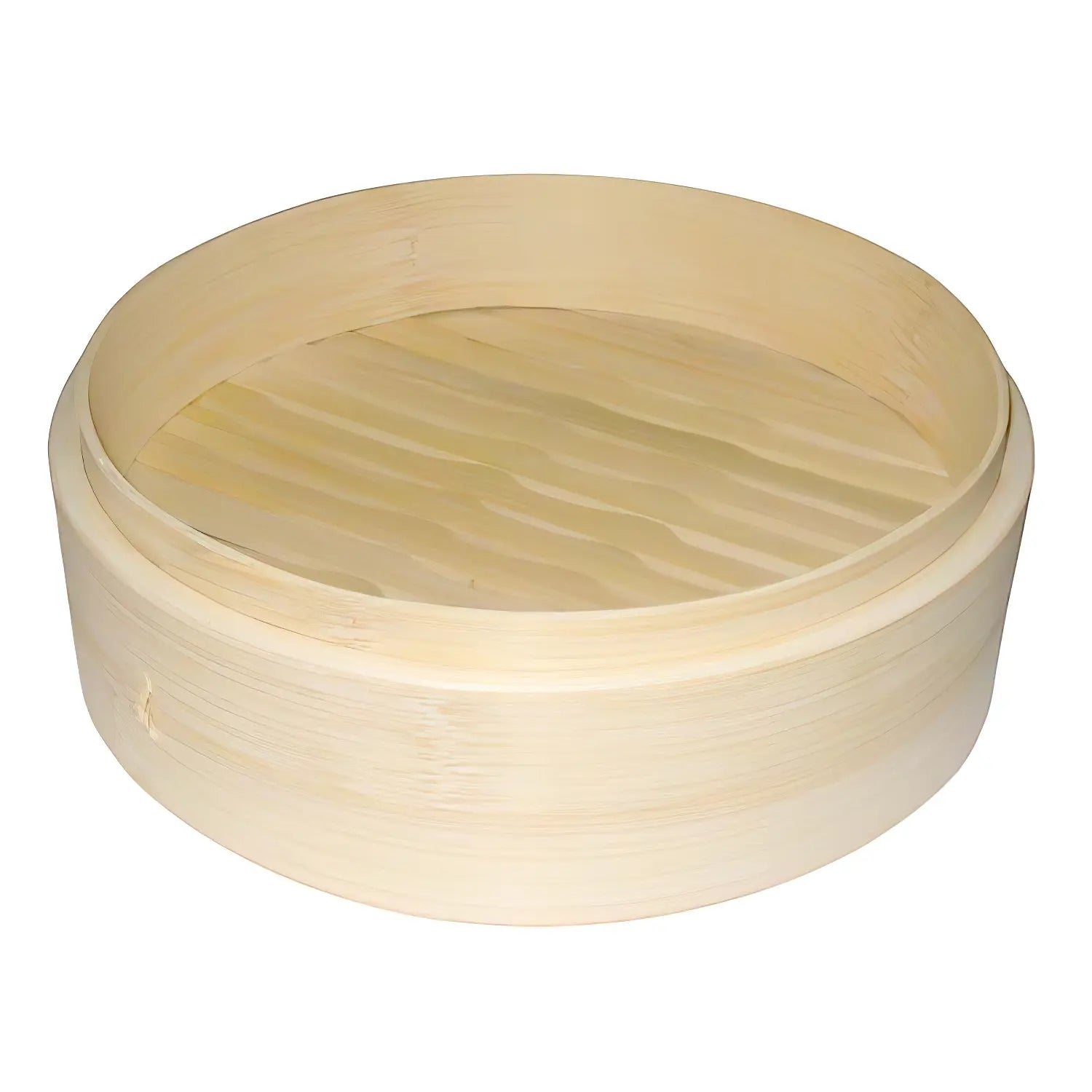 EBM Premium Bamboo Steamer Set - 3-Layer Stackable Bamboo Basket for Dumplings, Buns & Vegetables | Healthy & Eco-Friendly Cooking | Perfect for Asian Cuisine, Meal Prep & Party Serving