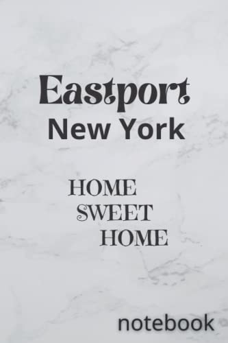 Eastport New York - HOME SWEET HOME Wall Decor | Vintage Style Home Sign | Perfect for Living Room, Bedroom & Farmhouse Decor