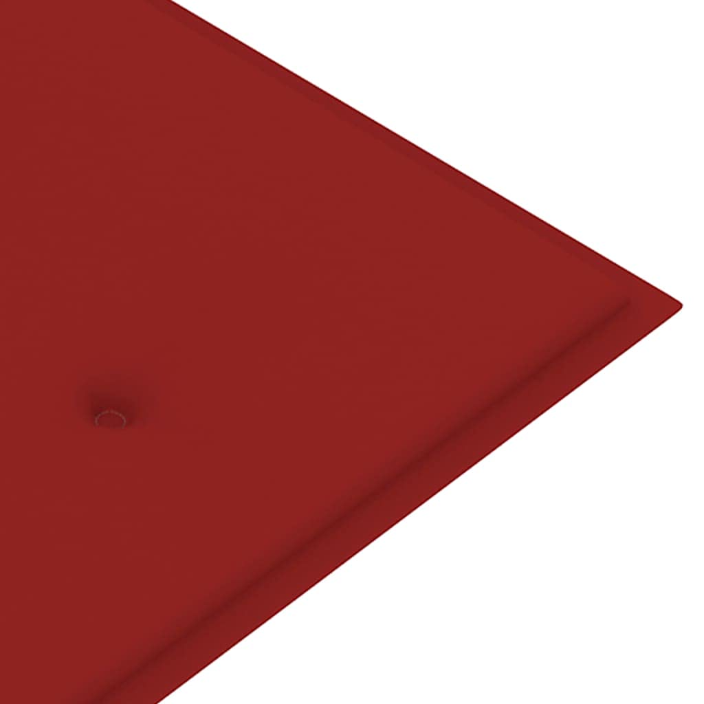 CHARMMA Waterproof Outdoor Garden Bench Cushion - Red 59.1