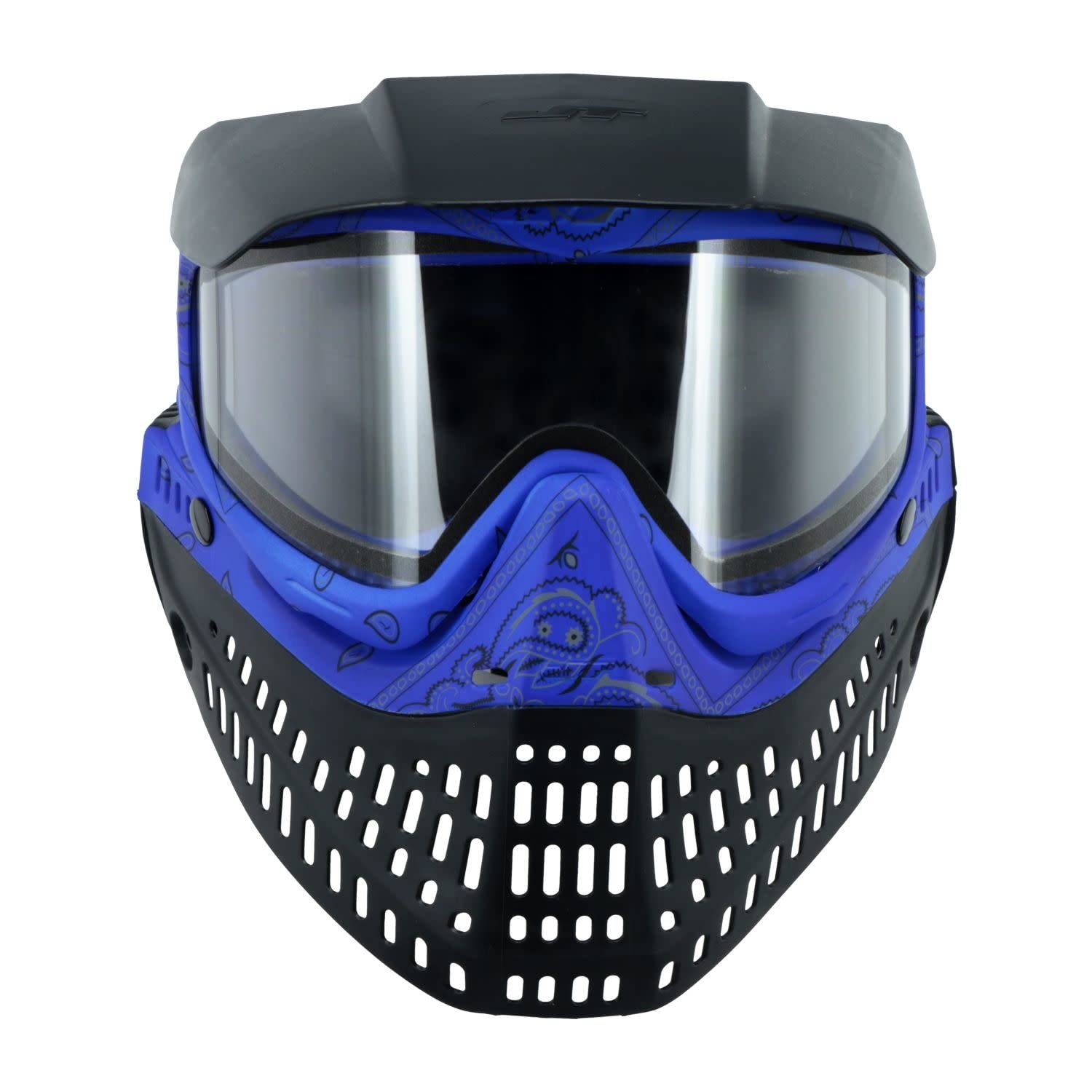 JT Proflex Goggles LE with Blue Bandana - Clear & Smoke Lenses Included for Paintball, Airsoft & Outdoor Sports Protection