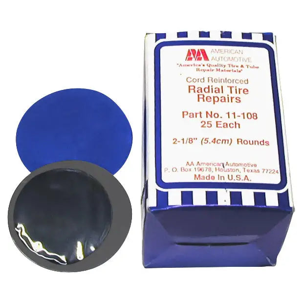 Heavy Duty AA Round Tire Repair Patch Kit - Self-Vulcanizing Rubber for Car, Bike & Motorcycle Tires - Emergency Flat Tire Fix for Roadside & Off-Road Use