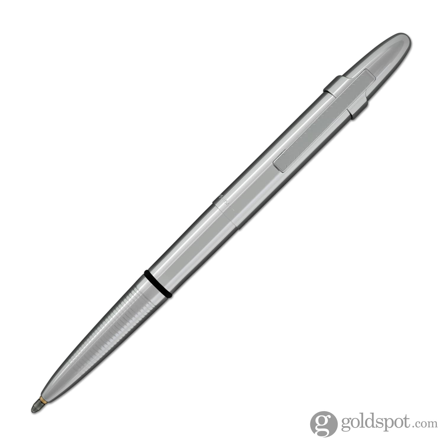 Fisher Space Pen Bullet Ballpoint Pen - Chrome Finish with Clip - Compact & Refillable for Everyday Carry, Outdoor Adventures, and Zero Gravity Writing
