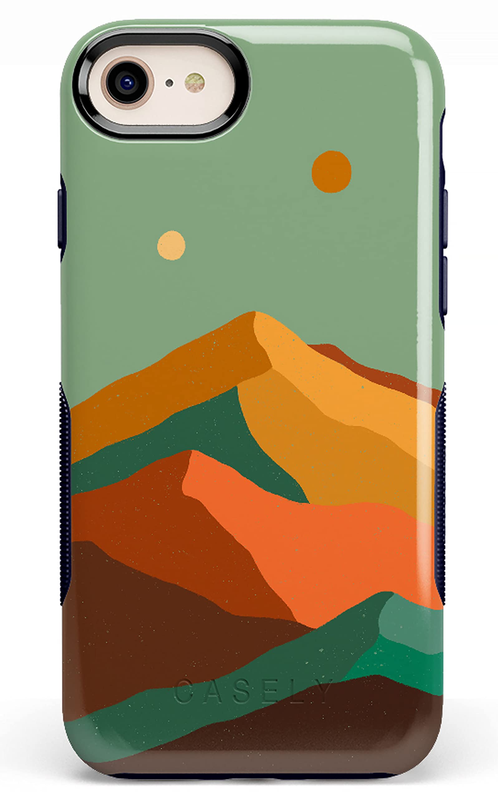 Casely iPhone SE (2020 & 2022) Case - Colorblock Mountain Design with Endless Peaks | Protective Phone Cover for Outdoor Adventures & Daily Use