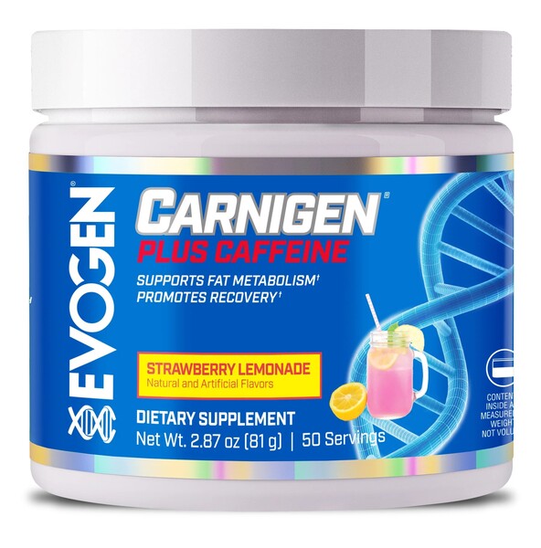 Evogen Carnigen Plus Caffeine 81g - Premium Pre-Workout Supplement for Energy & Focus - Ideal for Gym, Fitness & Bodybuilding Training