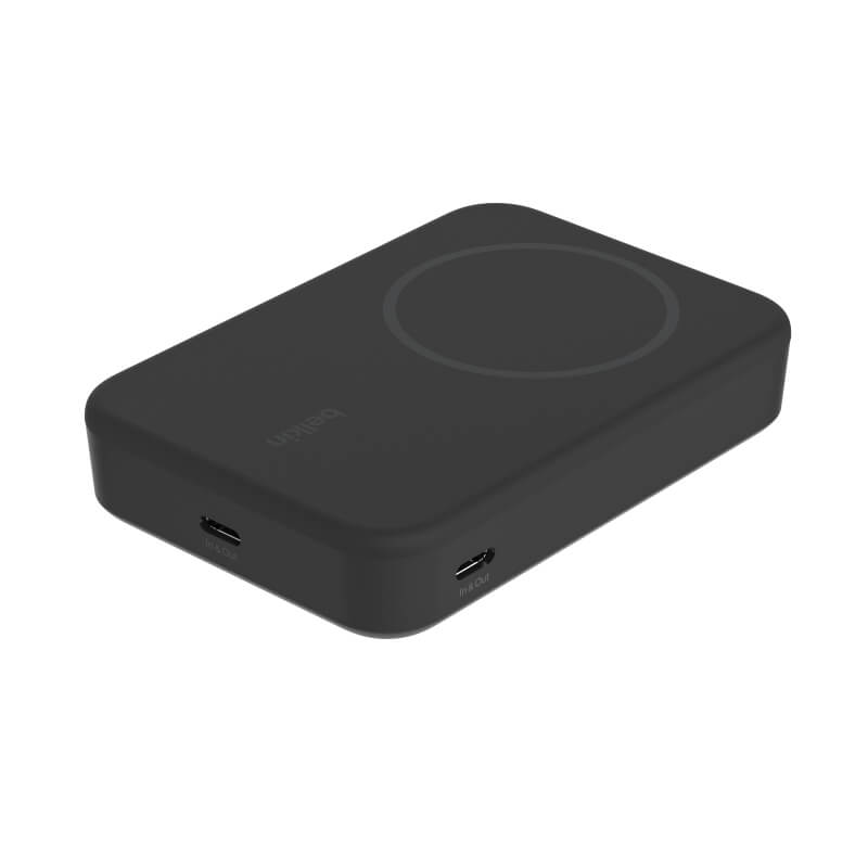 Belkin 10000mAh Qi2 Certified Portable Power Bank - Fast Wireless Charging for iPhone, Samsung, AirPods | Perfect for Travel, Camping & Emergency Power Backup