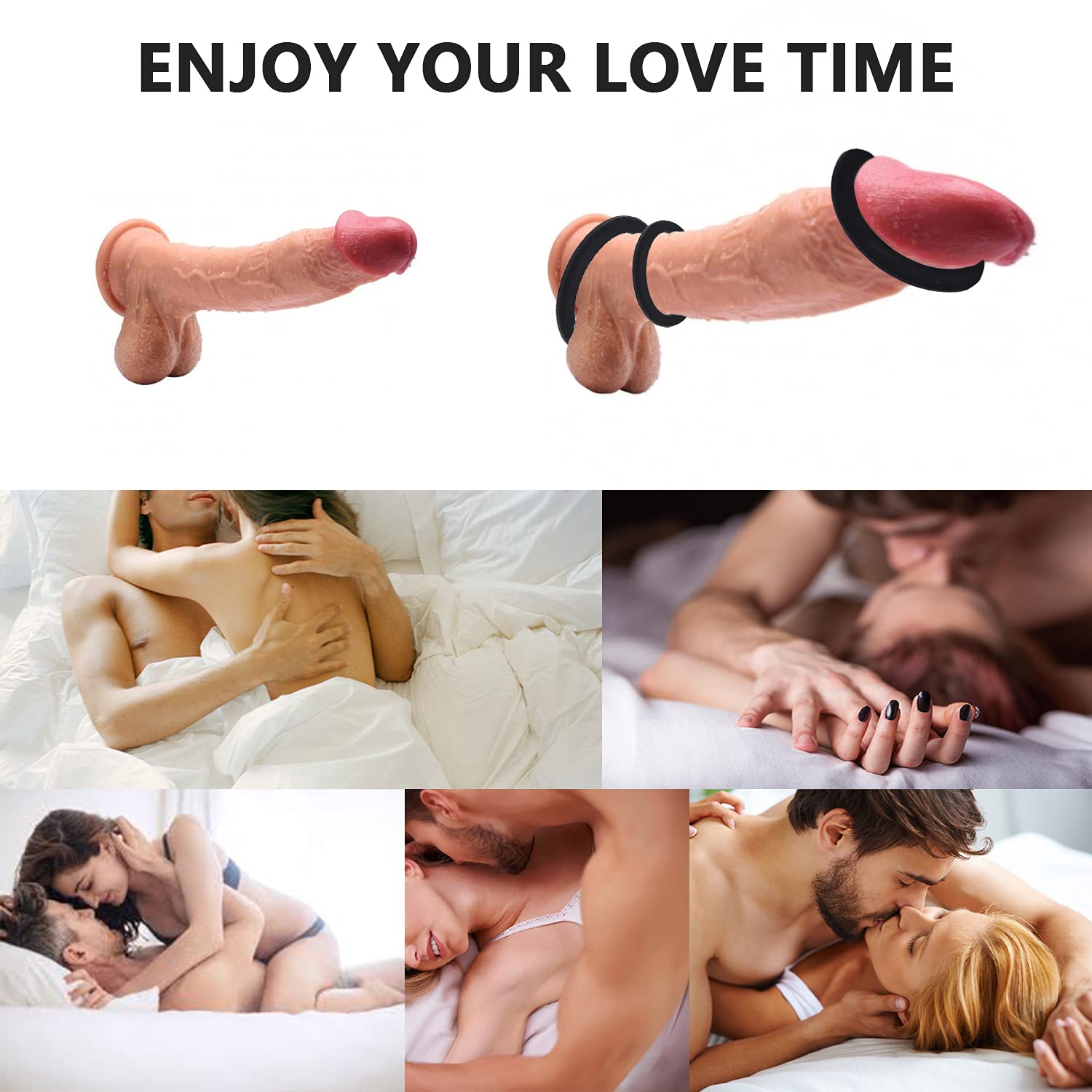 12 PCS Cock Rings for Men - Stronger Erection Enhancer & Orgasm Booster Sex Toys - Blue (13 pcs) - Perfect for Couples Play, Solo Pleasure & Enhanced Intimacy