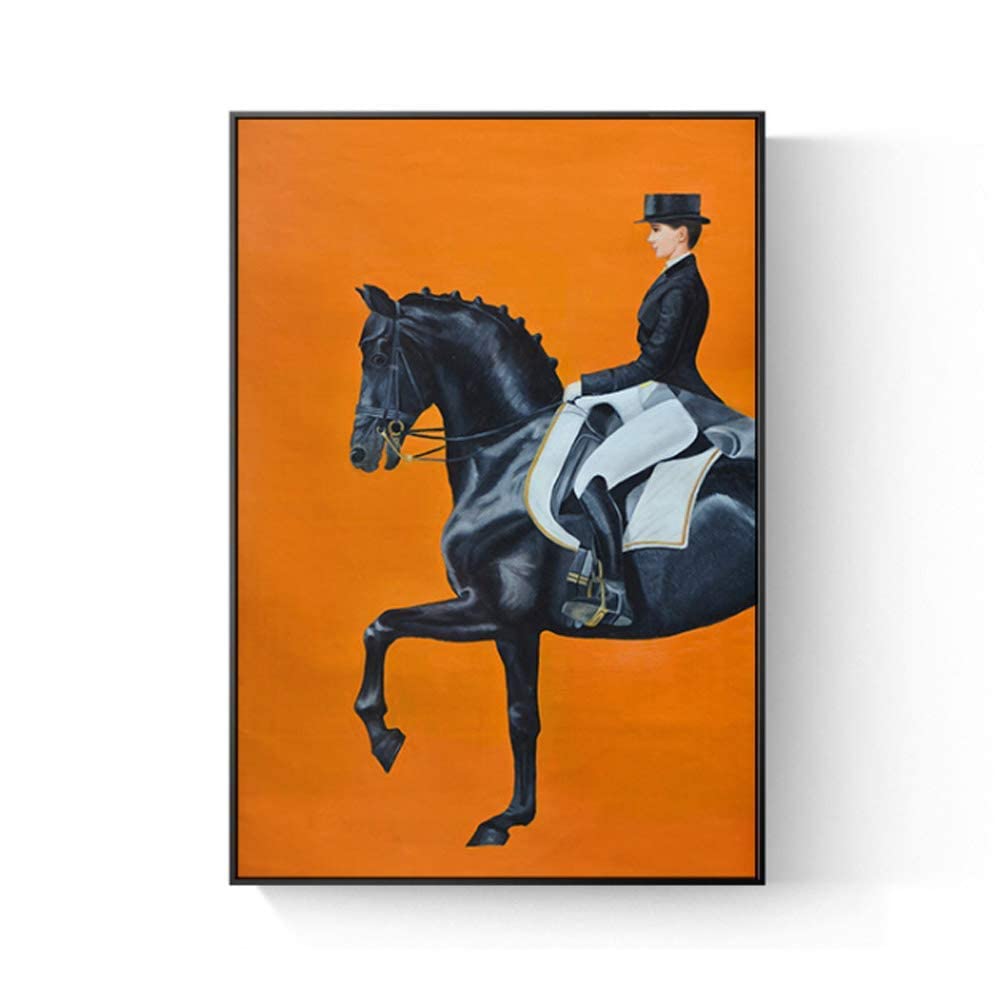 Large Metal Wall Art Decor - Running Horse Wildlife Canvas Painting for Home & Hotel Decoration (80X) - Perfect for Living Room, Bedroom & Office Wall Decor