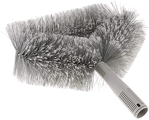 KR STORE Triangle Cobweb Brush - Ceiling Fan & Corner Duster Cleaner - Grey Cleaning Tool for Home, Office, and Hard-to-Reach Areas