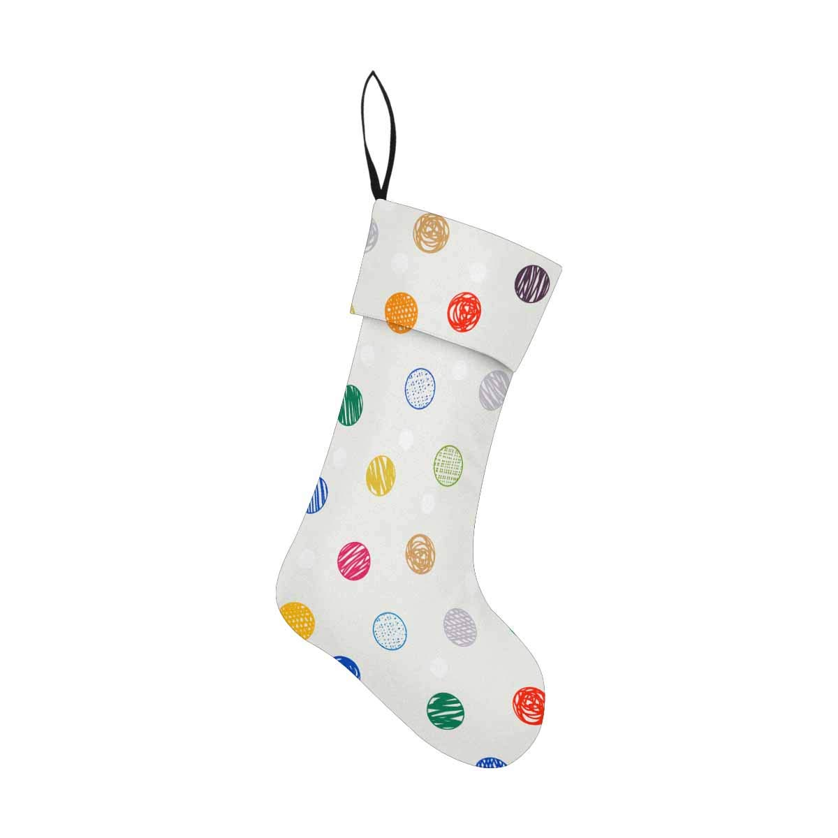 INTERESTPRINT Christmas Stockings - Polka Dot Fireplace Hanging Decor for Holiday Home Decoration | Perfect for Xmas Mantel, Fireplace, and Festive Party Decorations