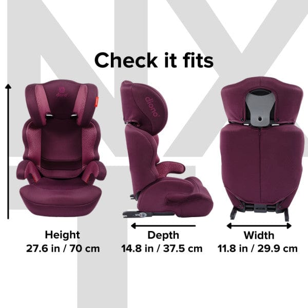Diono Everett NXT Booster Car Seat - High Back Booster for Kids 40-120 lbs | Safe & Comfortable for Travel | Perfect for School, Road Trips & Family Vacations