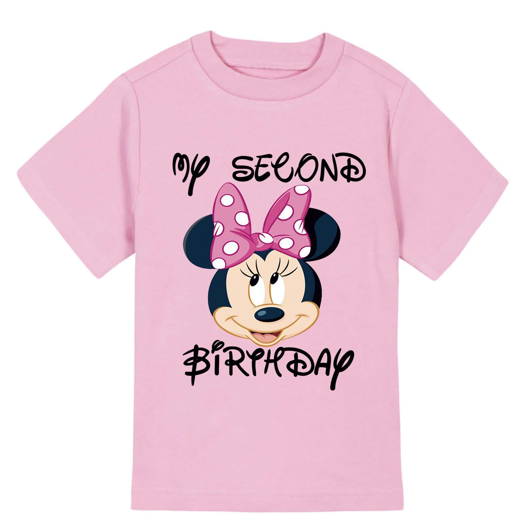 Minnie Mouse Birthday Shirt for Girls - 2nd & 3rd Birthday Outfit - Oh Twodles Toddler Girl's Top (2T) - Perfect for Birthday Parties & Disney Theme Events