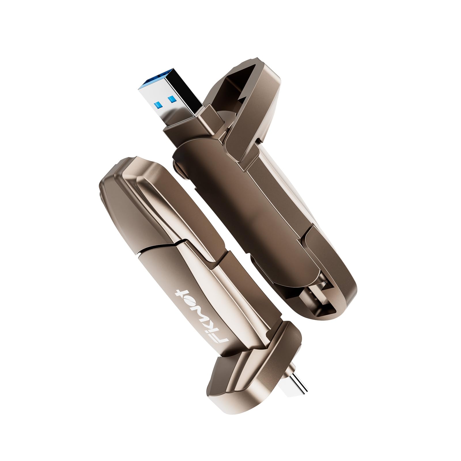 2TB External SSD USB Flash Drive - 2050MB/s High-Speed USB 3.2 Gen2, Type C & USB A 2-in-1 Portable Solid State Thumb Drive for iPhone 15/16, Android, Windows, Mac, PC & Laptops - Perfect for 4K Video Storage, Gaming & File Transfers
