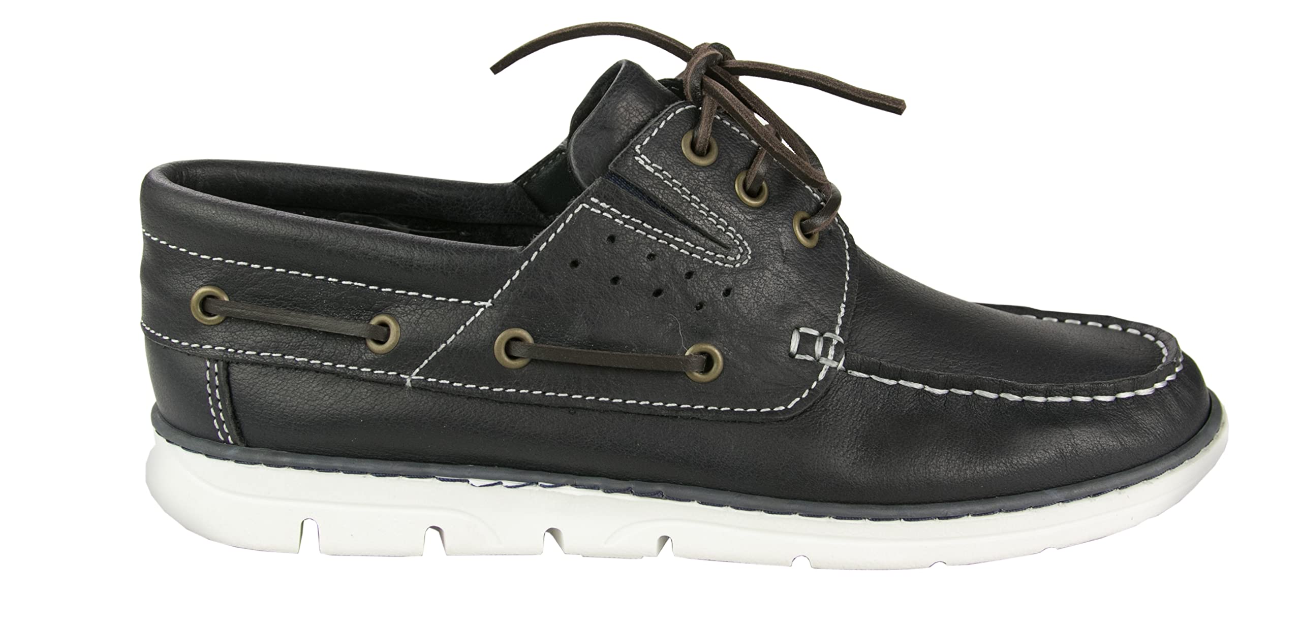 Zerimar Nauticos Classic Men's Casual Leather Shoes | Breathable Summer Boat Shoes for Men | Perfect for Sailing, Beach Walks & Outdoor Activities