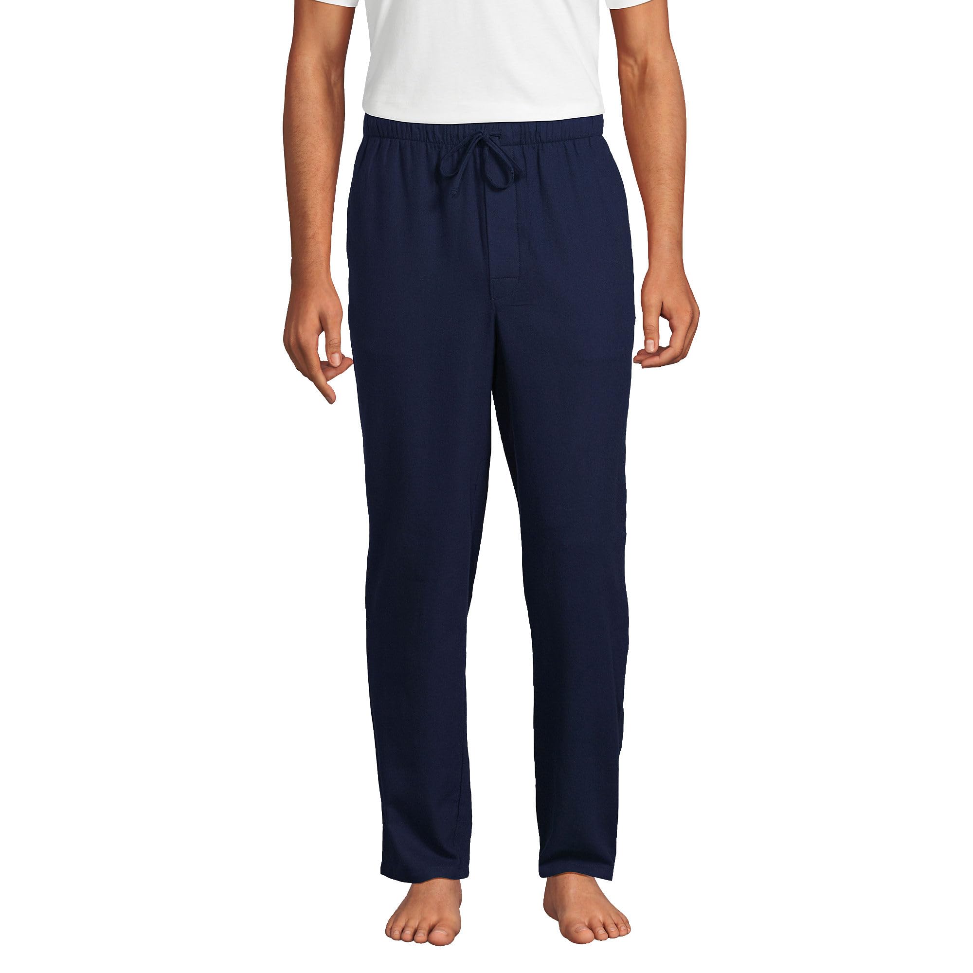 Lands' End Men's Flannel Pajama Pants - Soft & Warm Winter Sleepwear for Lounging at Home or Cozy Nights