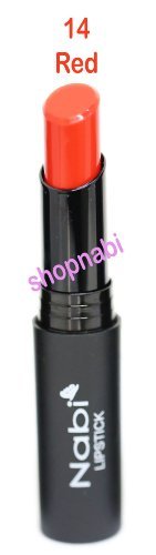 Nabi Round Lipstick - Long Lasting Matte Lipstick in Classic Red (14.Red) | Perfect for Everyday Wear, Date Night & Special Occasions