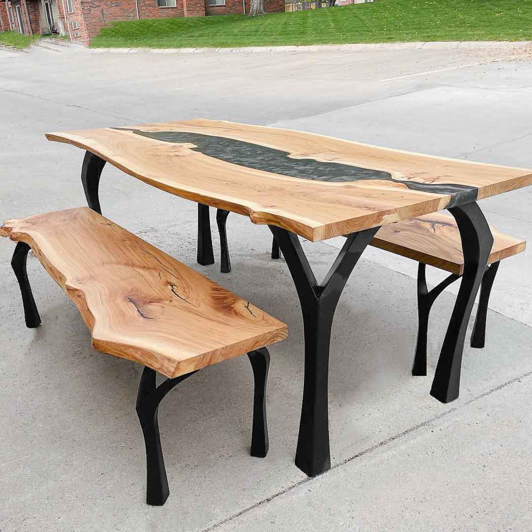 Furniture Legs 506 Faras 28H - Heavy Duty Table Legs for Dining Tables, Kitchen Islands & Countertops - Durable Metal Table Legs for Home & Restaurant Use