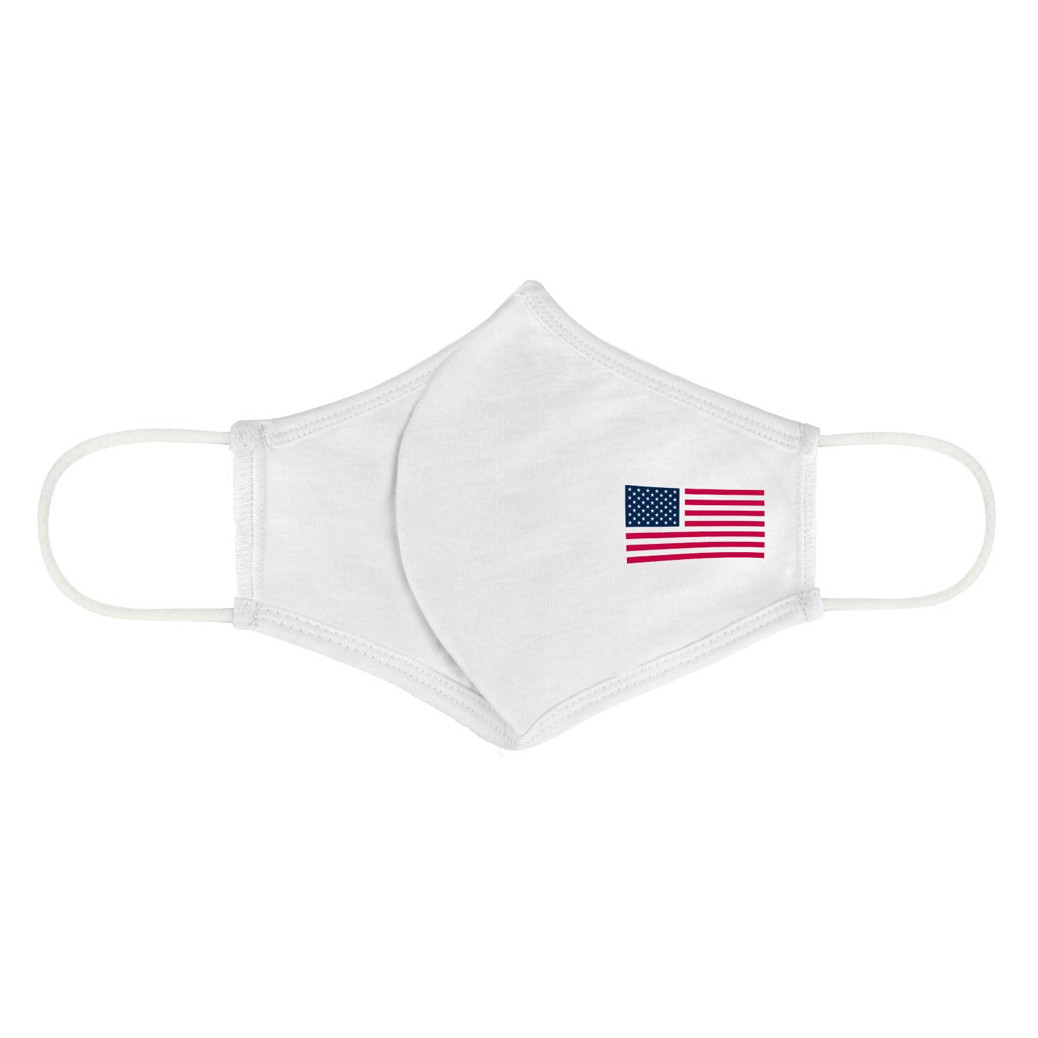 StringKing American Flag Cloth Face Mask - Made in USA - Washable & Reusable Face Cover for Kids & Adults - Perfect for School, Work, Travel & Outdoor Activities