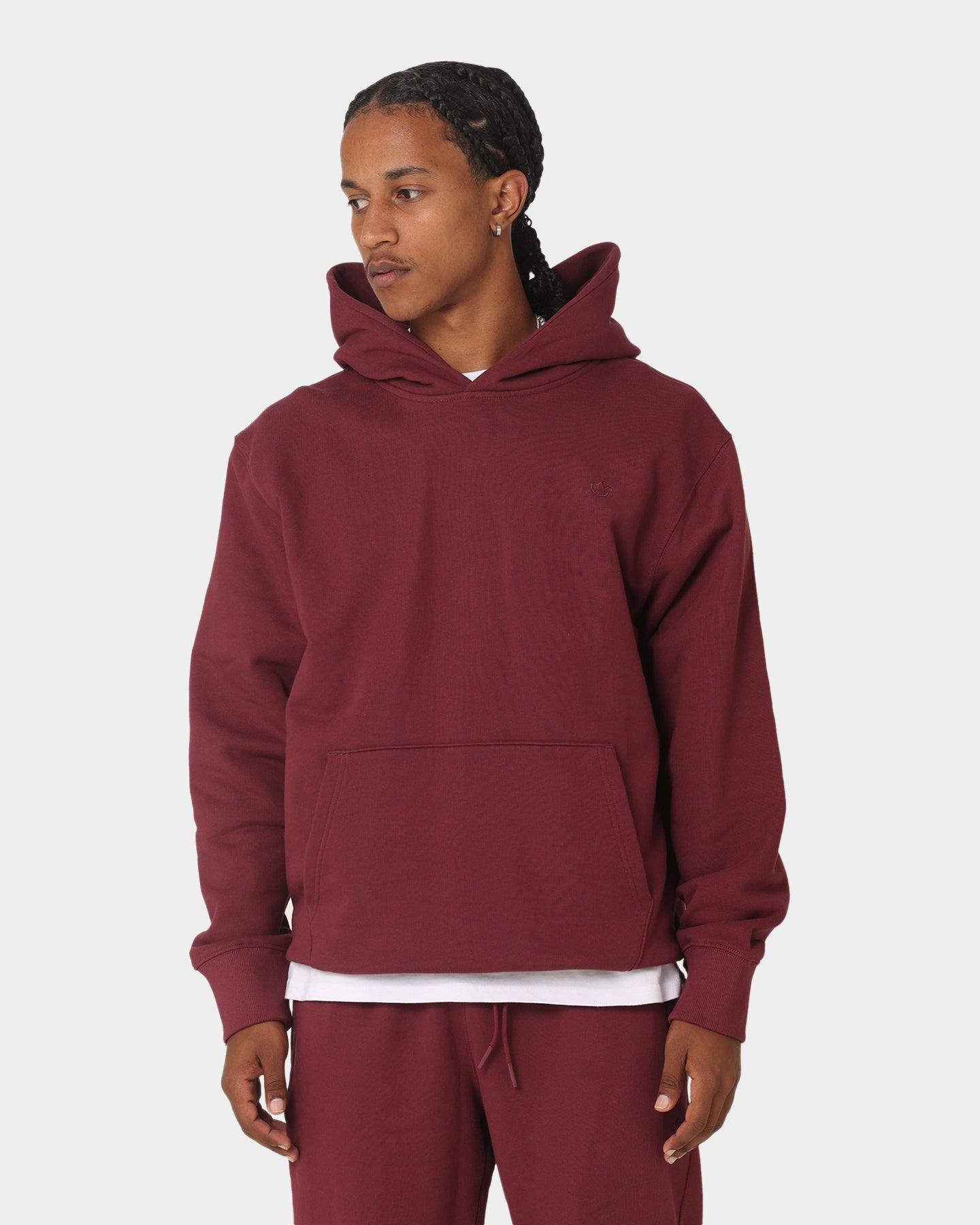 Adidas Originals French Terry Hoodie for Men & Women - Shadow Red | Comfortable Casual Pullover Sweatshirt for Gym, Running & Everyday Wear
