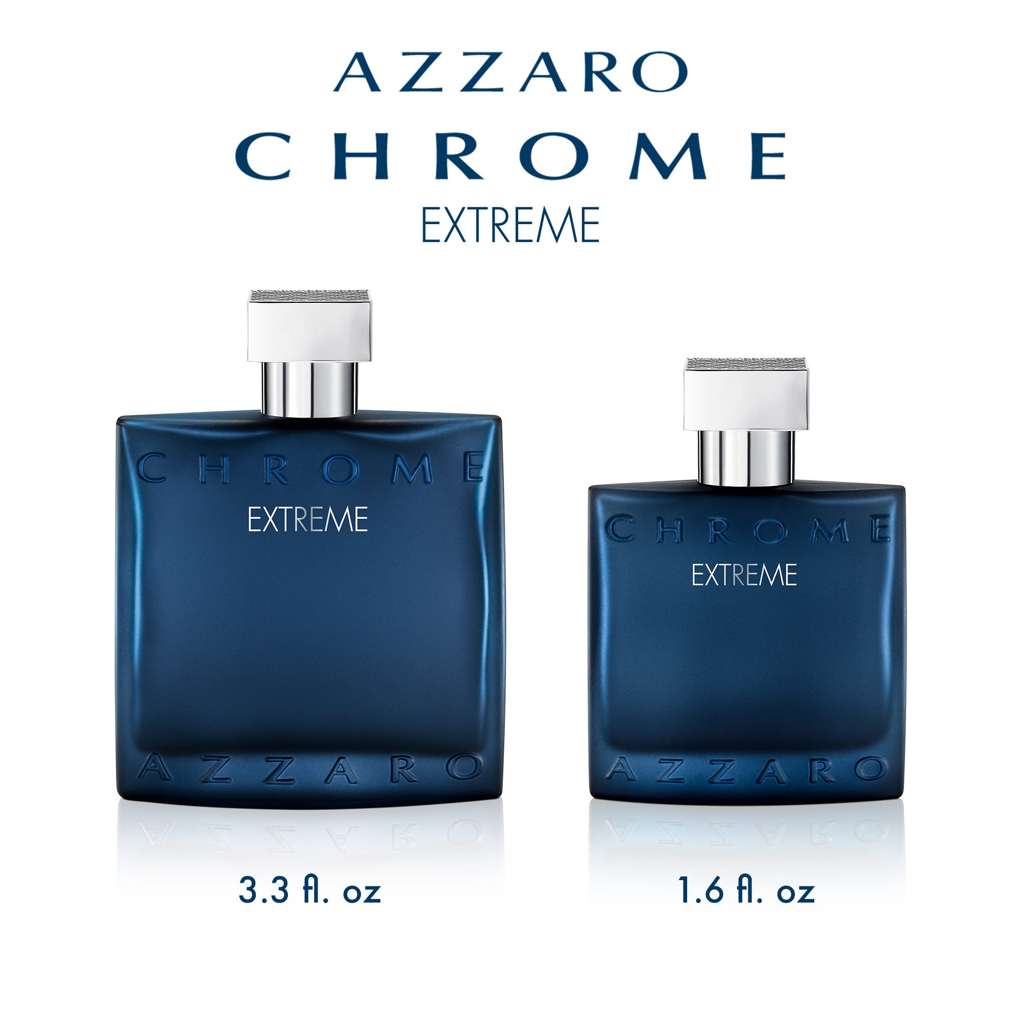 Azzaro Chrome Extreme Eau de Parfum for Men - Long Lasting Woody Citrus Amber Cologne - Perfect for Date Night & Special Occasions