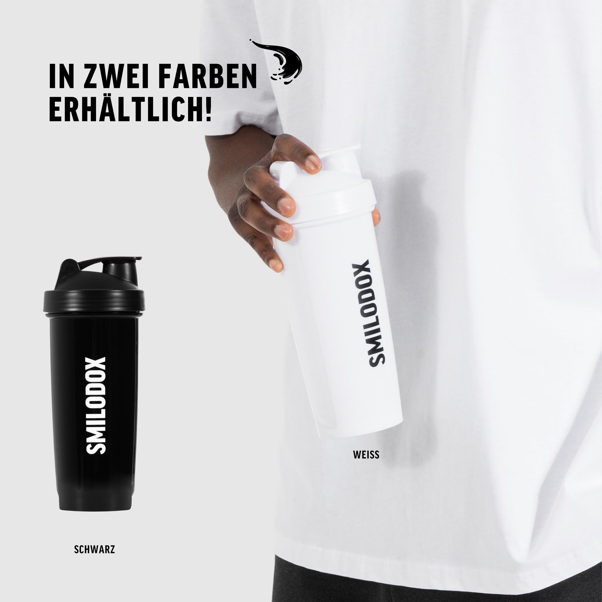 Premium SMILODOX 700ml BPA-Free Protein Shaker Bottle with Stainless Steel Ball - No Clumps, Smooth Mixing for Protein Powder & Supplements - Ideal for Gym, Workouts & Post-Exercise Recovery