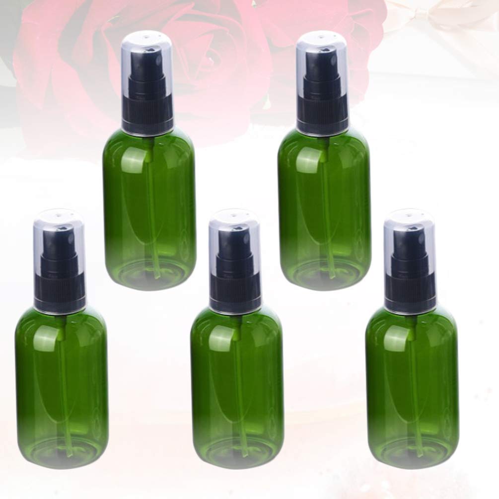 EXCEART 5-Pack Empty Perfume & Mouthwash Spray Bottles - Mini Travel Refillable Fine Mist Sprayer for Hair, Water, Medical, Wine - Perfect for Travel, Gym, Salon & Home Use