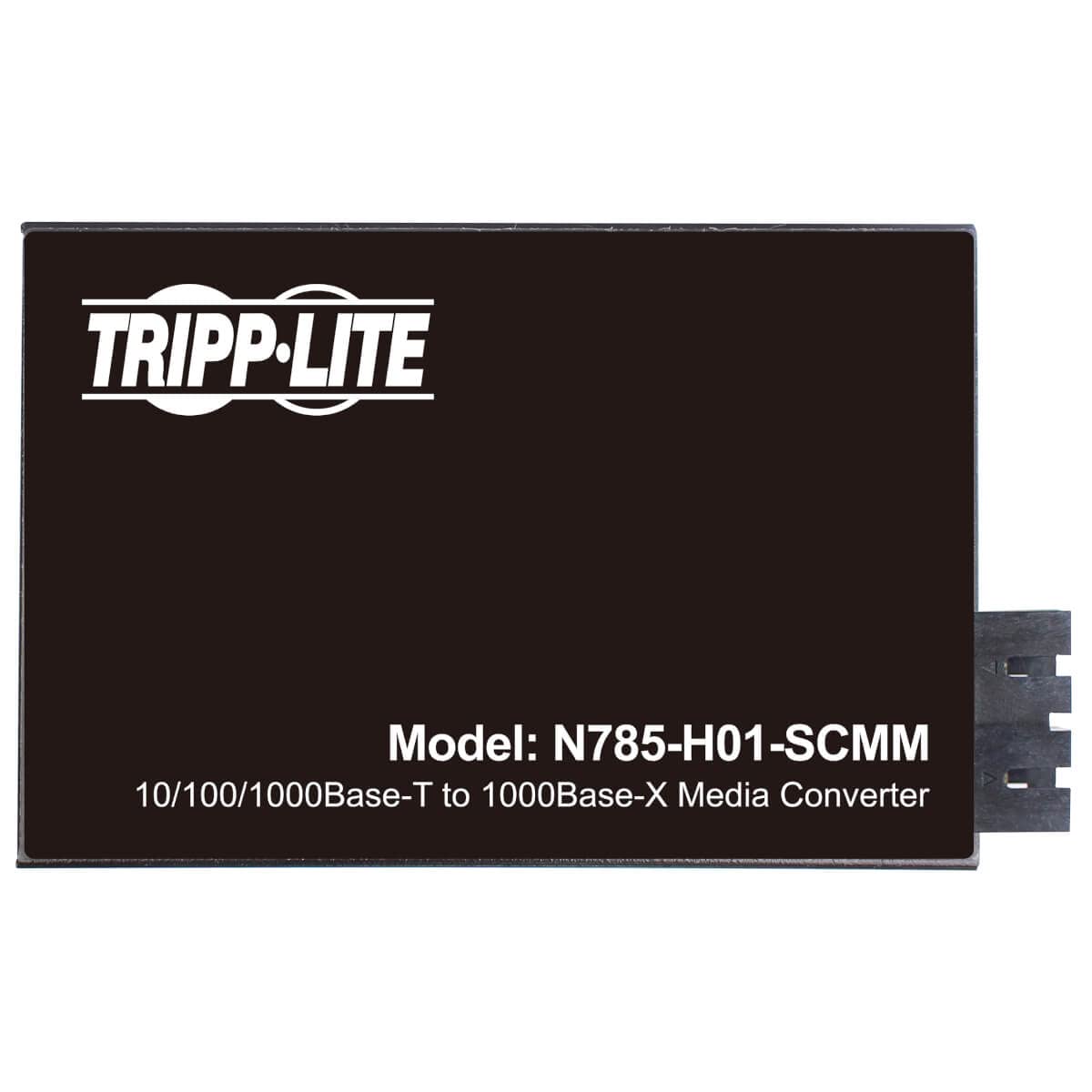 Tripp Lite N785-H01-SCMM Ethernet to Fiber Converter - RJ45 to SC Duplex Multimode Extender, 10/100/1000 Mbps, 1640ft/500m Range, Industrial Hardened Housing, 2-Year Warranty - Ideal for Data Centers, Industrial Networks & Long-Distance Ethernet Connections