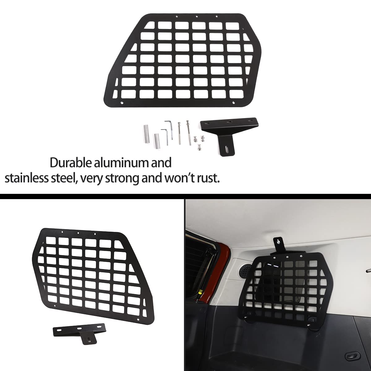 HappyHorse Trunk Organizer for Toyota FJ Cruiser 2007-2021 - Left Side Storage Compartment Box for Car Accessories & Sundries | Perfect for Road Trips & Outdoor Adventures