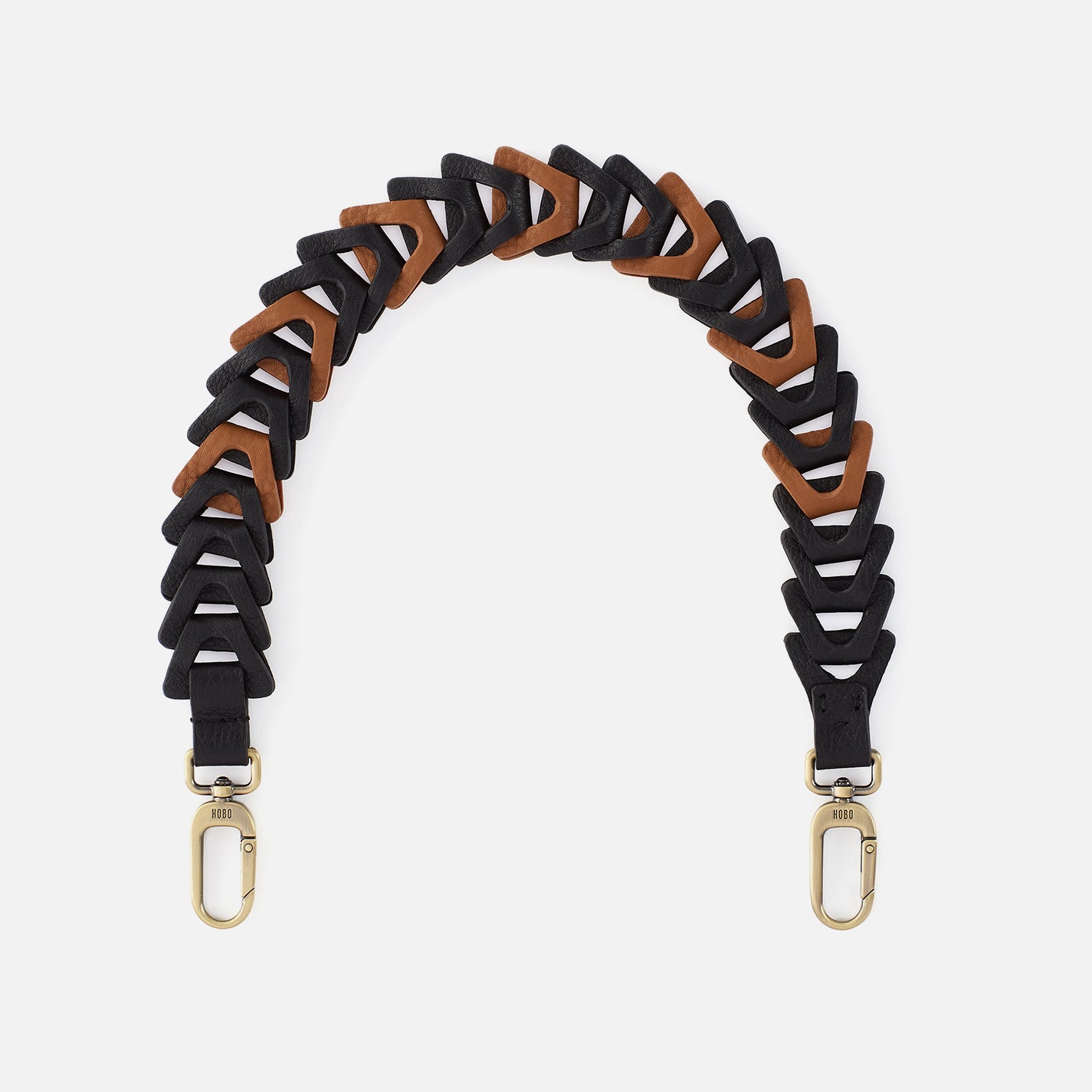 Petty Leather Link Strap in Pebbled Leather - Black | Adjustable Bracelet for Women | Perfect for Casual Wear, Office & Special Occasions