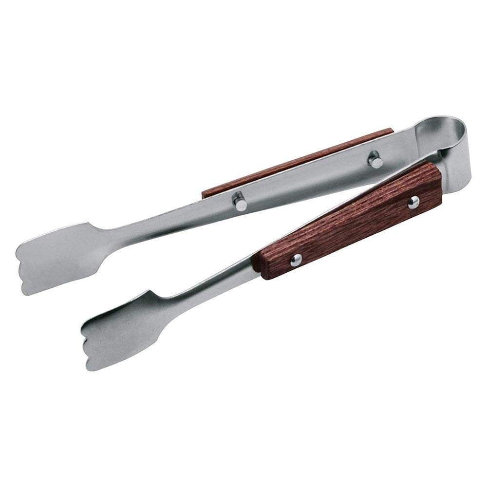 Premium Stainless Steel Sugar Tongs with Wooden Handle - Elegant Dessert Serving Utensil for Tea, Coffee, and Pastry Presentation