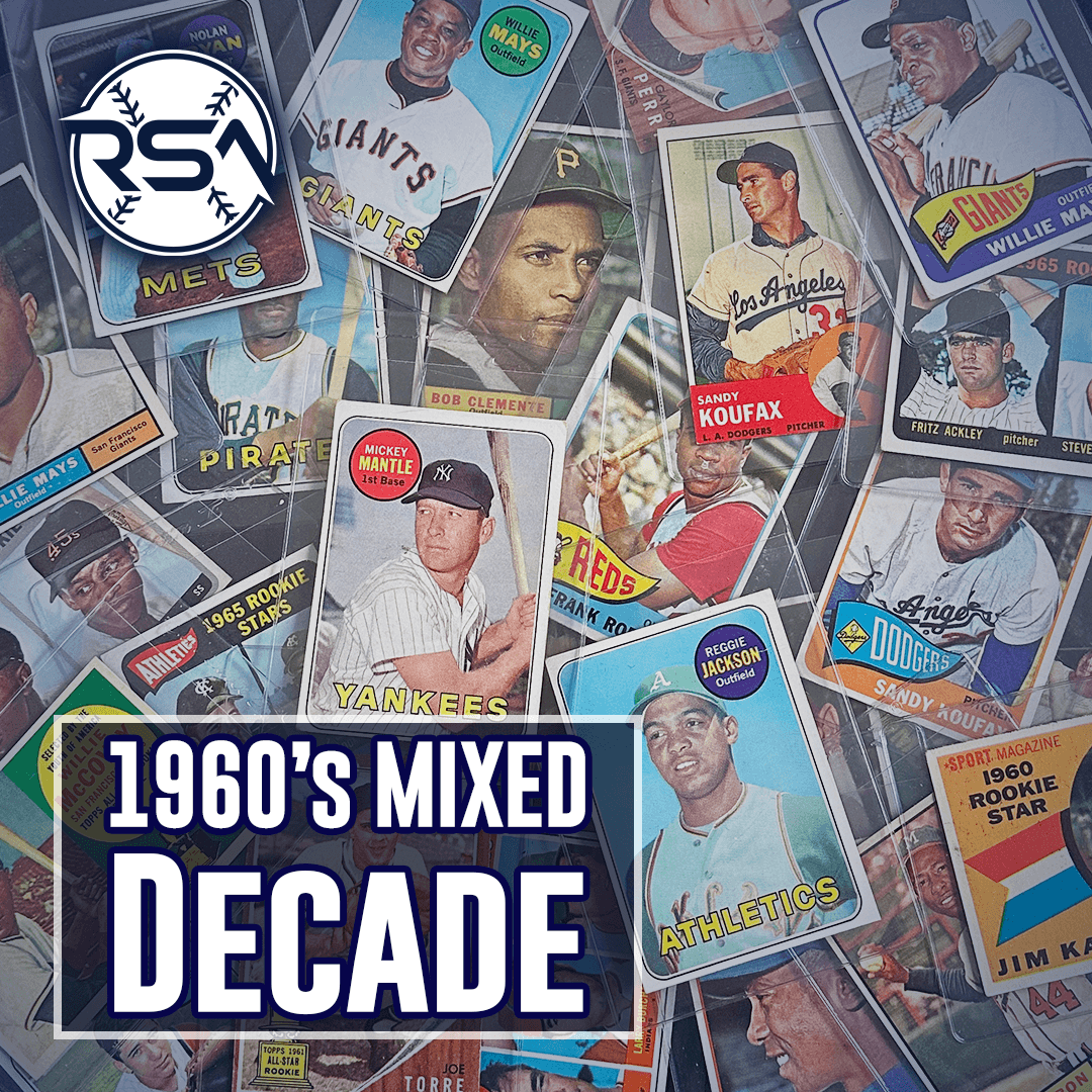 Vintage Baseball Cards Mystery Pack - 1960s Decade Series | Collectible Sports Memorabilia for Fans & Gift Ideas | Perfect for Trading, Display, and Nostalgic Collectors