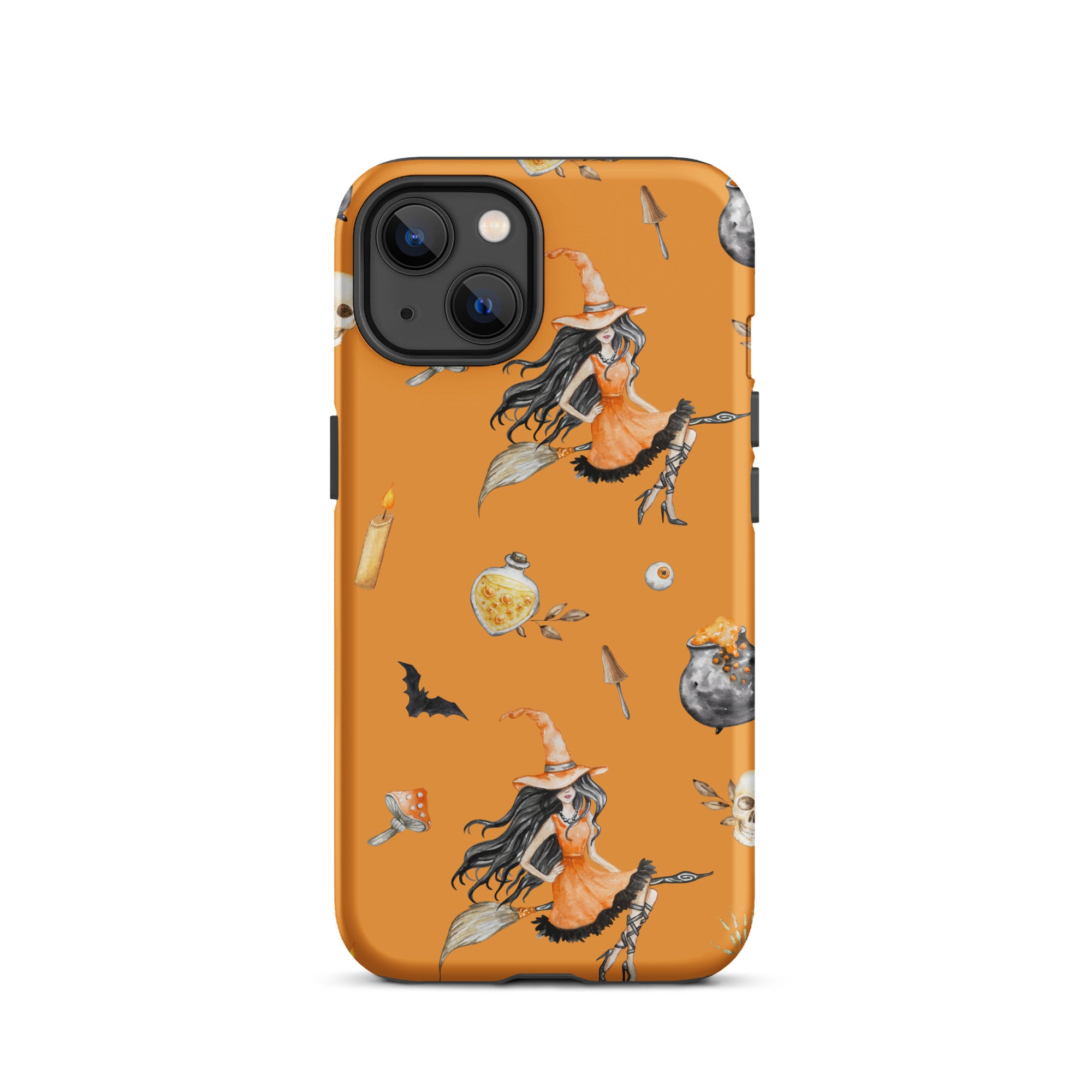 Premium Witch's Broomstick iPhone Case - Durable Protective Cover for iPhone 13/14/15 Pro Max - Perfect for Halloween, Cosplay & Witch-Themed Parties