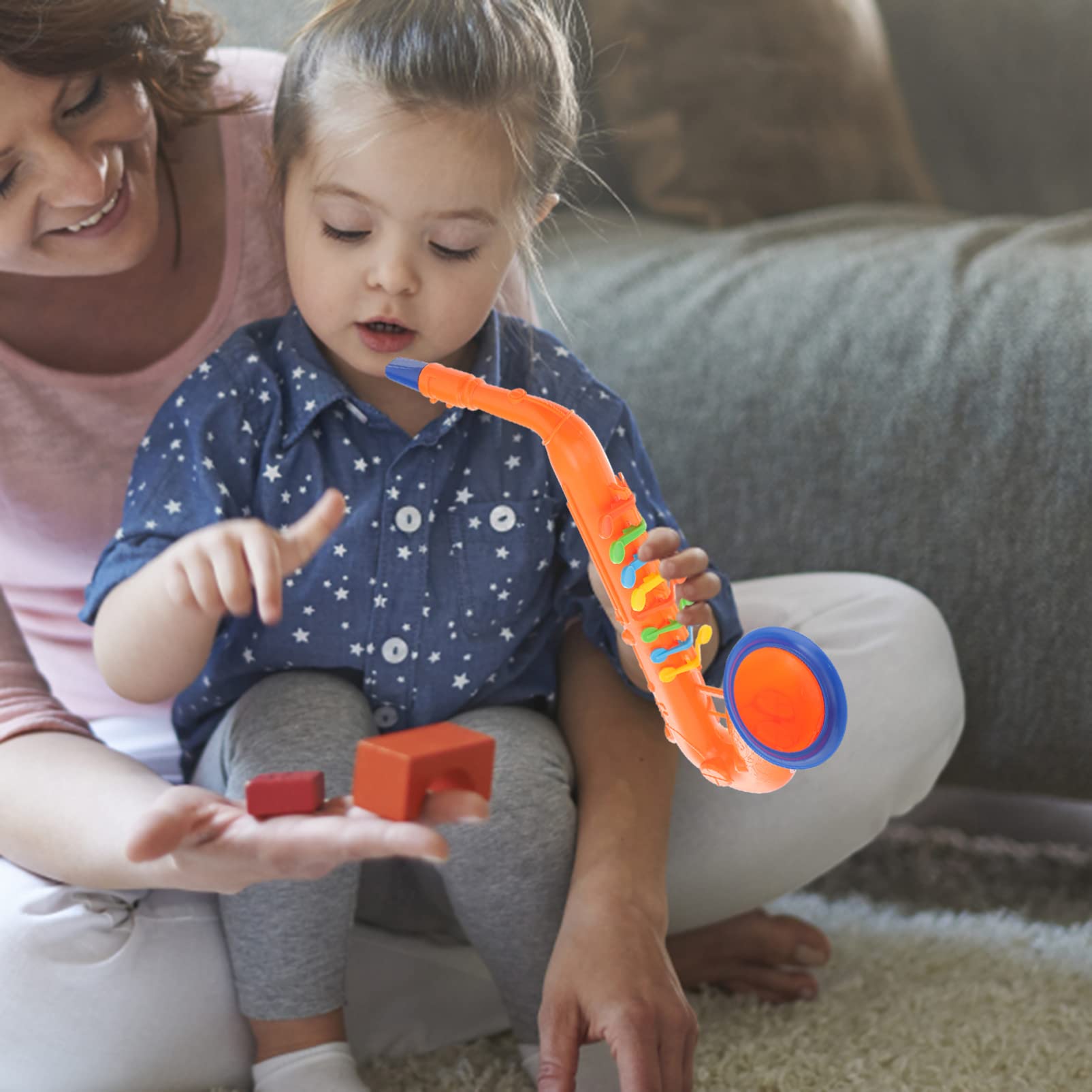 Toyvian Kids Musical Instruments - Electronic Toy Saxophone & Clarinet for Children | Early Education Learning Toy, Performance Prop | Random Colors | Perfect for Birthday Gifts, Classroom Activities & Pretend Play