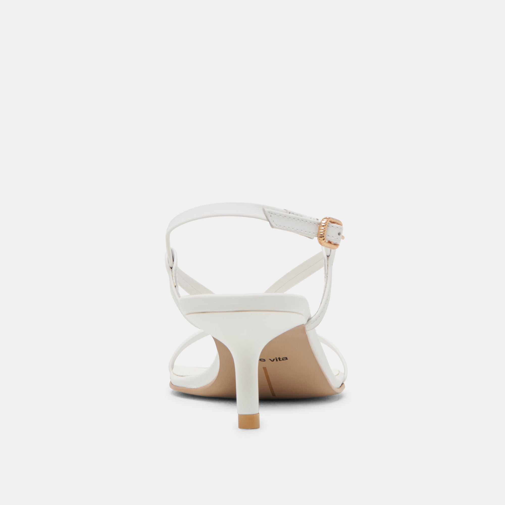 LAURY HEELS True White Leather Women's Shoes - Elegant High Heels for Weddings, Parties & Office Wear