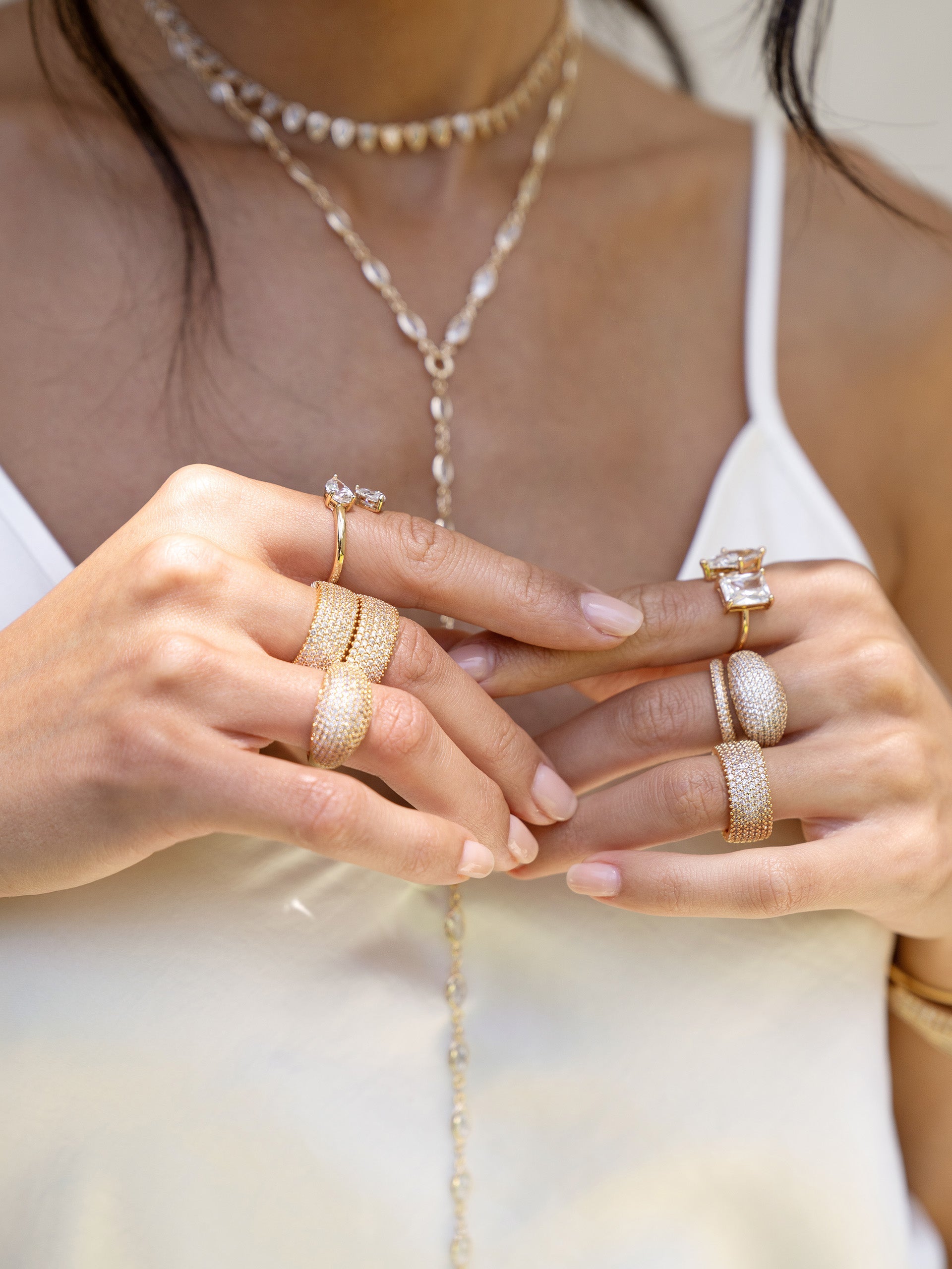 Geometric Statement Ring for Women - Bold & Unique Fashion Jewelry - Perfect for Parties, Weddings & Everyday Wear
