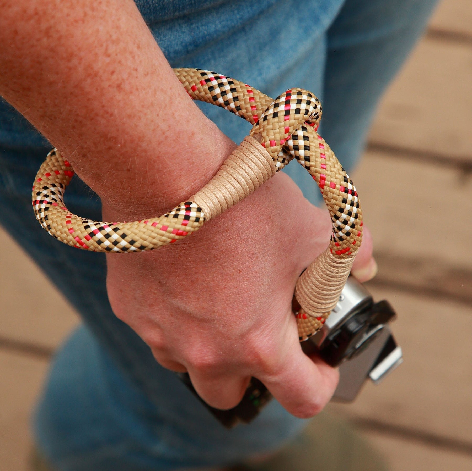 Photogenic Supply Co. Premium Natural Leather Wrist Strap for Cameras - Secure Grip for DSLR, Mirrorless & Film Photography - Perfect for Travel, Hiking & Outdoor Shoots