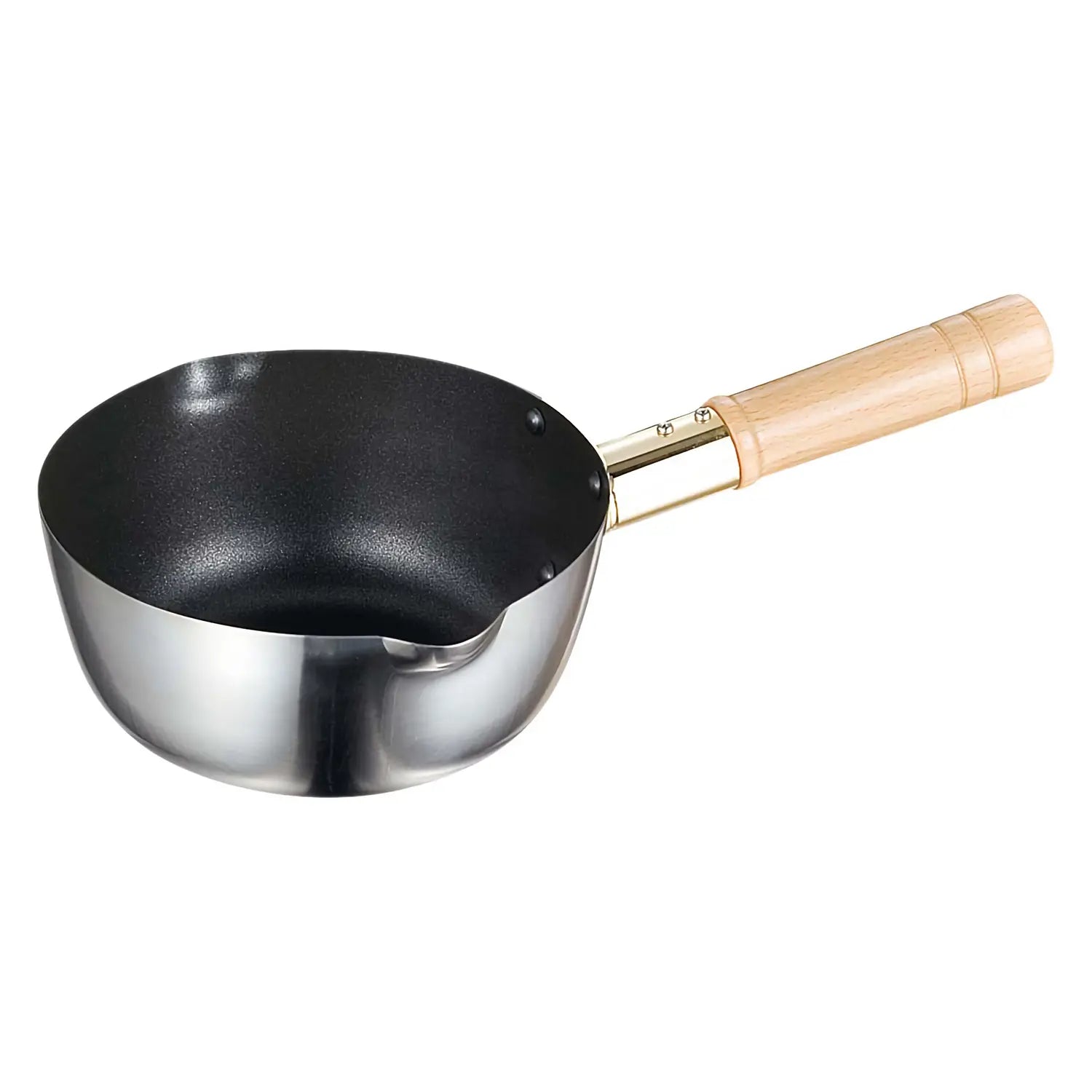 Premium Akagawa Kibutsu 3-Ply Stainless Steel Induction Compatible Yukihira Saucepan - 2.5QT Japanese Style Cooking Pot for Soups, Stews & Perfect Rice - Ideal for Home Chefs & Professional Kitchens