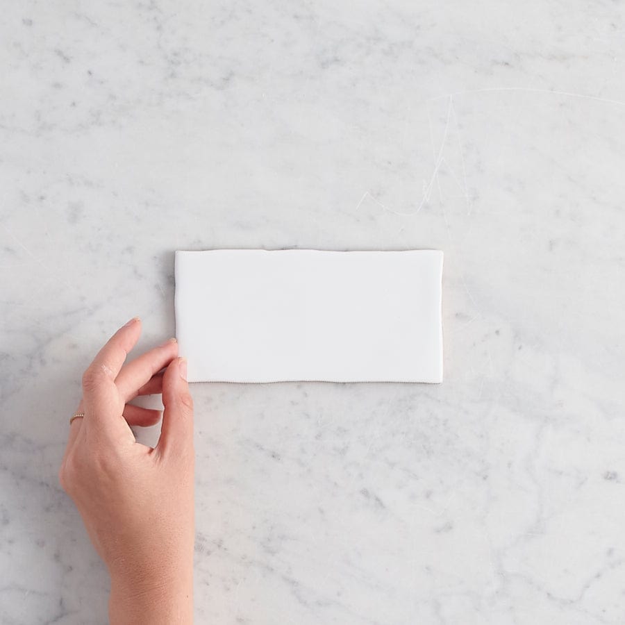 Premium Glossy White Subway Tile - Small 3x6 Inch Ceramic Wall & Backsplash Tiles for Kitchen, Bathroom & Shower Renovation