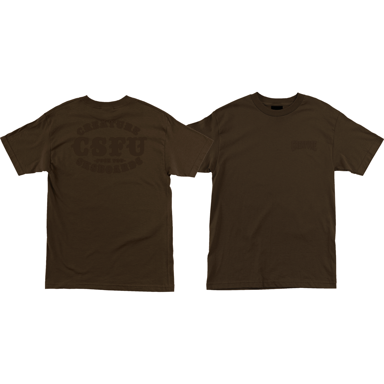 Creature Club Support T-Shirt - Small Size, Dark Chocolate Color - Perfect for Casual Wear, Gifts, and Fan Merchandise