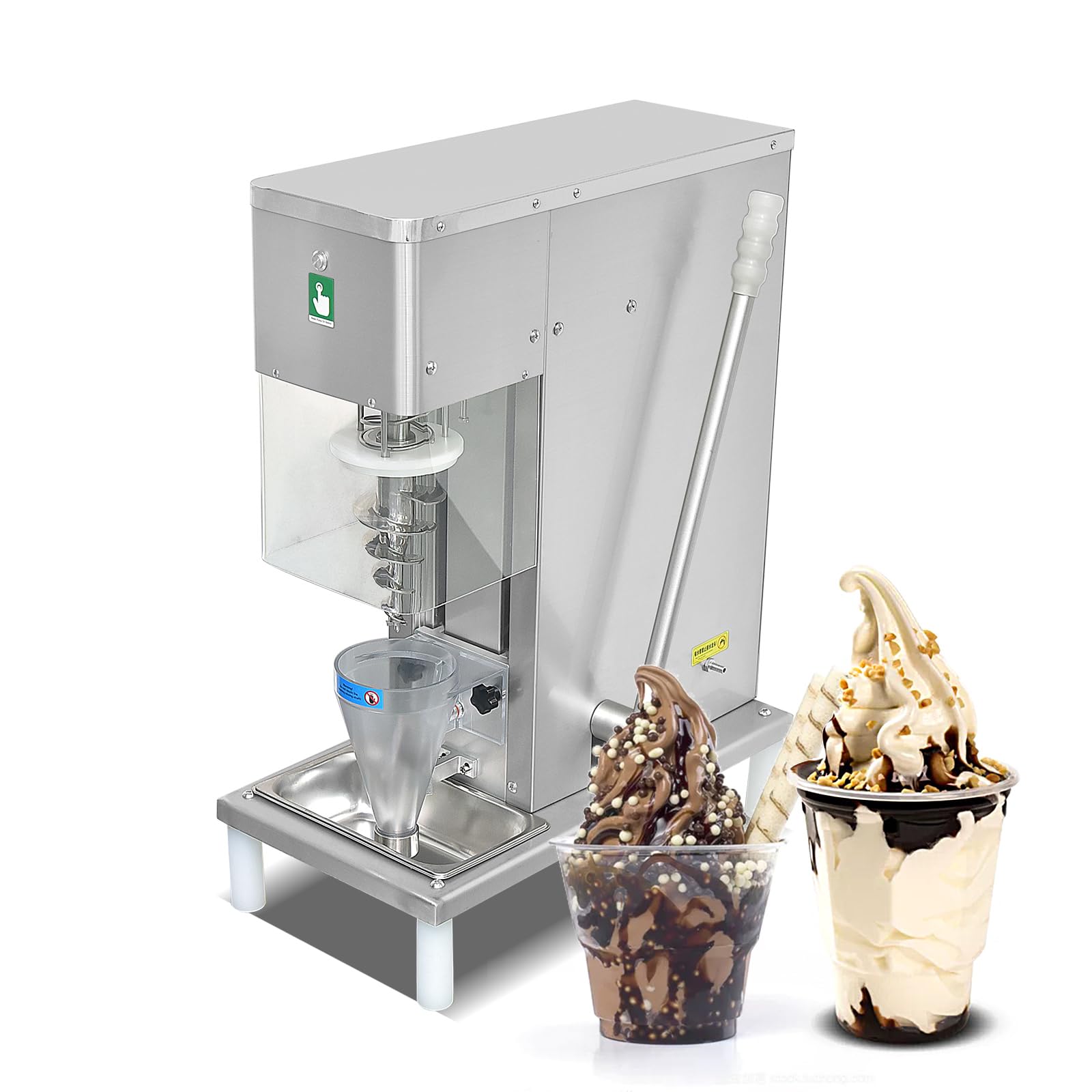 Kolice Commercial Frozen Yogurt Milkshake Blender - Heavy Duty Ice Cream Mixer & Swirl Machine for Shops, Cafes & Dessert Bars - Perfect for Smoothies, Milkshakes & Frozen Treats