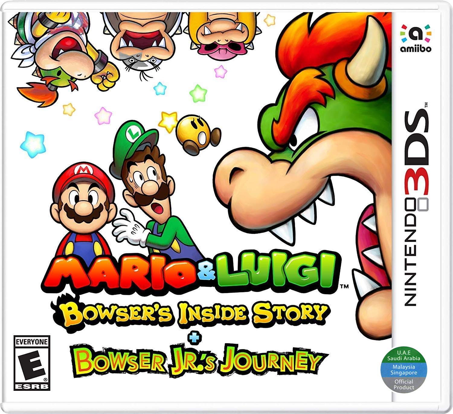 Mario & Luigi: Bowser's Inside Story + Bowser Jr.'s Journey - Nintendo 3DS Game [English Version] - Epic RPG Adventure for Family Game Night & Travel Entertainment