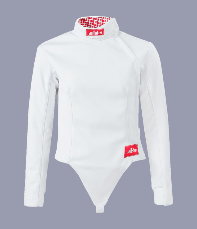 Allstar FIE Girls' Fencing Jacket Ecostar 800N - Premium Protective Gear for Youth Fencing Competitions & Training