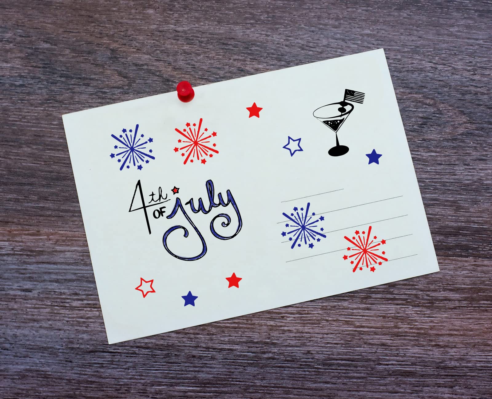 Star Fireworks Clear Stamps for Card Making - 4th of July Words, Firecrackers & Summer Ice Cream Rubber Stamps | DIY Holiday Scrapbooking, Transparent Album Decor, Paper Crafts | Perfect for Independence Day Cards, Summer Party Invitations & Memory Books